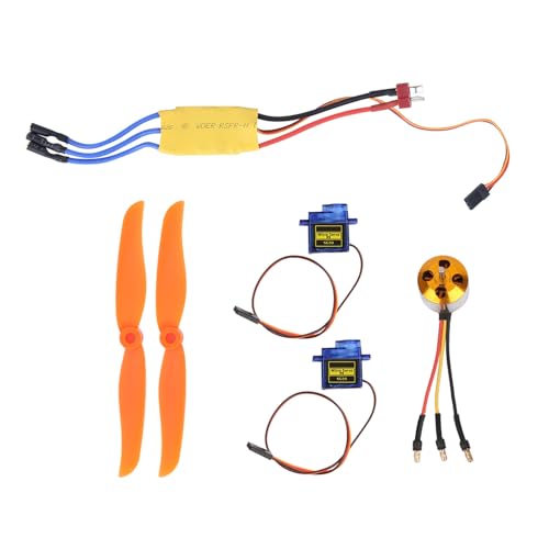 Hochleistungs 2200 KV Bürstenloser Motor mit 30A ESC SG90 Servo 6035 Propeller, Ideal für RC -Ebene, ABS+ELEC -Material (2212 KV2200 Motor + 6035 Paddel + 9 Gramm Servo) von Haofy