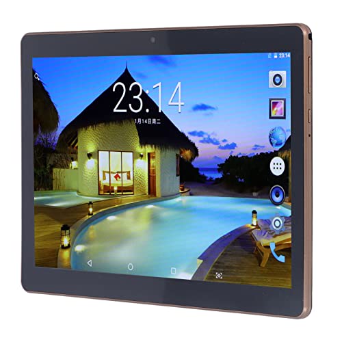 Intelligentes Tablet, 0,3 MP Vorne, 2 MP Hinten, HD-IPS-Bildschirm, Octa-Core-Tablet, Goldene CNC-Kante, Hochglanzgehäuse, 5500 MAh, mit USB-Kabel für den Täglichen Gebrauch von Haofy