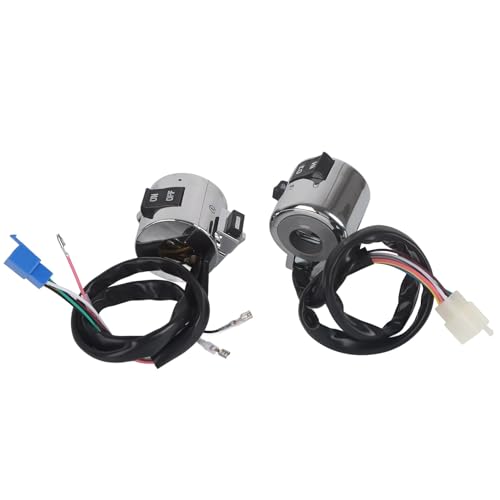 Multi -Funktions -Kombinationsschalter, Scheinwerfer, Blinker, Hornsteuerungsschalter mit Verchromter Oberfläche für Motorräder, ATVs usw. von Haofy
