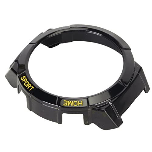 Smartwatch-Stoßfängerhülle, Harte, Tragbare Smartwatch-Schutzhülle Zum Laufen und Training (Schwarz und Gelb) von Haofy