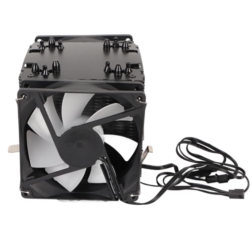 Stummes Design von 9 Cm CPU Kühler Dual Tower 6 Wärttypen Kupfer 3 Lüfter Der Computerlüfter La CPU für Arbeiter Büro Aluminiumbüro von Haofy