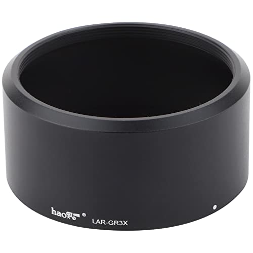 Haoge LAR-GR3X Objektivfilter-Adapterring für RICOH GR3X/GRIIIX Digitalkamera für GT-2 GW4 Weitwinkelobjektiv ersetzt GA-2 mit 49 mm Filterloch von Haoge