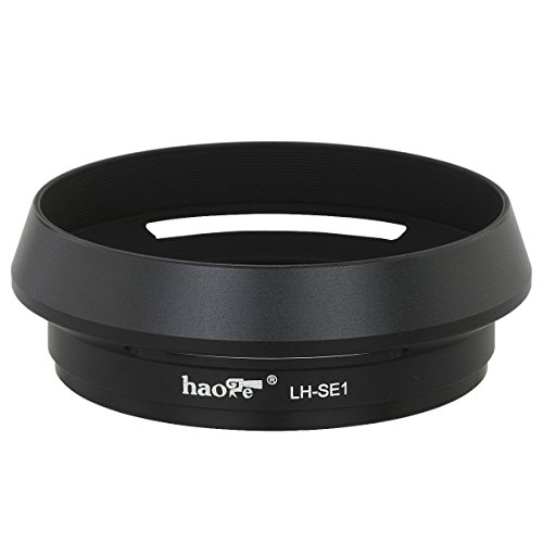 Haoge LH-SE1 Gegenlichtblende aus Metall für Sony RX1 RX1R RX1R II rx1m2 Digitalkamera-Zubehör, LHP-1, Sony FE 24 mm F1.8, 55 mm F1.8 ZA, FE 35 mm F2.8 ZA-Objektiv von Haoge