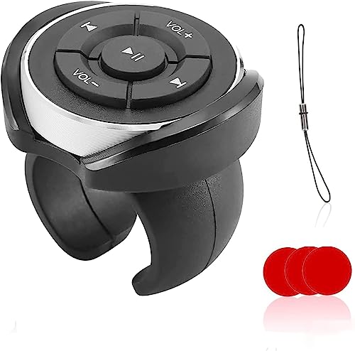 Auto Bluetooth Medientaste Lenkrad Wireless Audio Musik Fernbedienung Halterung Lenker Auto Motorrad Lenkrad Musik Play Fernbedienung Auto Bluetooth Medientaste Lenkrad Wireless Audio Musik Fernbedienung Halterung Lenker Auto Motorrad Lenkrad Musik Play Fernbedienung von Haokaini