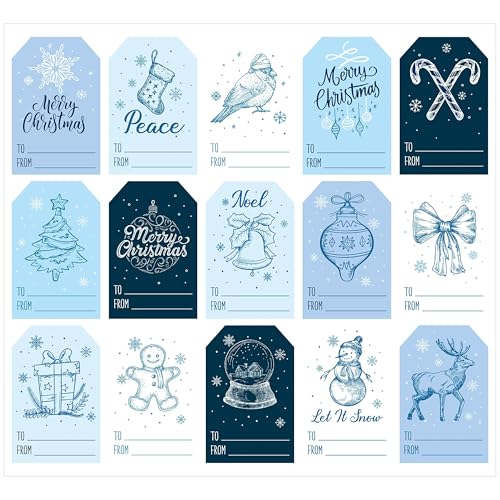 Haooryx 150 Stk. Weihnachts-Schneemann-Namenset-Sticker Blaue Winter-Deko-Etiketten Geschenke Festtags-Verpackungs-Deko-Set mit Schneemann Feiern - Langlebiges Blaues Schneemann-Etikett Weihnachten Haooryx 150 Stk. Weihnachts-Schneemann-Namenset-Sticker Blaue Winter-Deko-Etiketten Geschenke Festtags-Verpackungs-Deko-Set mit Schneemann Feiern - Langlebiges Blaues Schneemann-Etikett Weihnachten von Haooryx