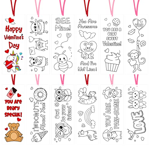 Haooryx 75Stück Süßer Färbung Lesezeichen Kinder Kreativ DIY Lesezeichen Valentinstag Handgemacht Seitenmarker Lesen Lesezeichen Schule Kunsthandwerk Klassenzimmer Dekoration Party Geschenk Zubehör Haooryx 75Stück Süßer Färbung Lesezeichen Kinder Kreativ DIY Lesezeichen Valentinstag Handgemacht Seitenmarker Lesen Lesezeichen Schule Kunsthandwerk Klassenzimmer Dekoration Party Geschenk Zubehör von Haooryx