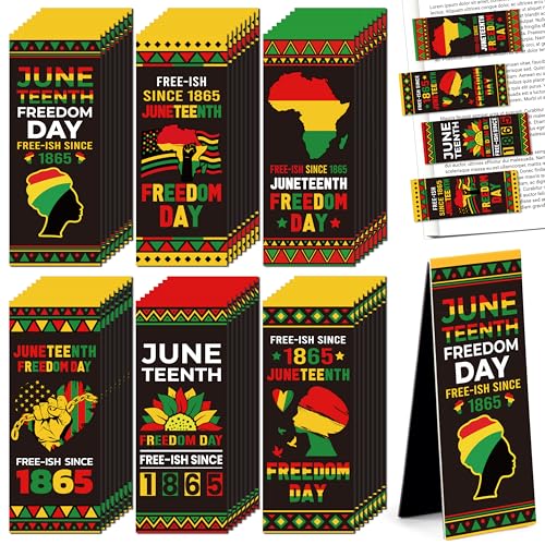 Haooryx Juneteenth Magnetisches Lesezeichen, 48 Stück, schwarze Geschichte, Monat, Lesezeichen, magnetische Seitenmarker, Seitenclip für afroamerikanische BHM-Feier, Geschenk, Party-Dekoration, Schule Haooryx Juneteenth Magnetisches Lesezeichen, 48 Stück, schwarze Geschichte, Monat, Lesezeichen, magnetische Seitenmarker, Seitenclip für afroamerikanische BHM-Feier, Geschenk, Party-Dekoration, Schule von Haooryx