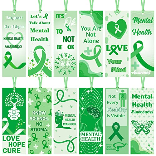 Haooryx Lesezeichen zum Bewusstsein für psychische Gesundheit, 246 Stück, unterstützt nicht Stigma, Lesezeichen mit Aufschrift "Know Science No Stigma Not Every Disability Is Visible Bookmarks Haooryx Lesezeichen zum Bewusstsein für psychische Gesundheit, 246 Stück, unterstützt nicht Stigma, Lesezeichen mit Aufschrift "Know Science No Stigma Not Every Disability Is Visible Bookmarks von Haooryx