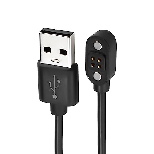 Haourlife Magnetisches Ersatzladekabel für Knochenleitungs-Kopfhörer, USB-Ladekabel für 4-polige Knochenleitungs-Kopfhörer, Smartbands und Smartwatches (2,54 mm Rastermaß) von Haourlife