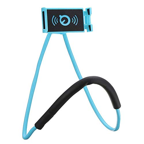Handy-Halter, Universeller intelligenter Handy-Stand,Flexible - Langer Arm Mobiltelefon Halter Stand 360 Drehbarem Flexiblem Neck Mobile Phone Holder Handy Halterung (Blau) von Haoxuann