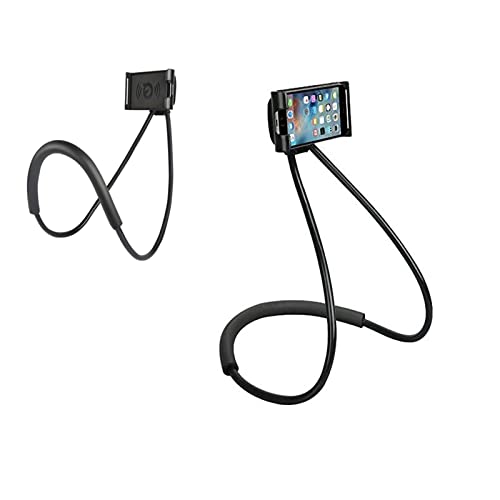 Handy-Halter, Universeller intelligenter Handy-Stand,Flexible - Langer Arm Mobiltelefon Halter Stand 360 Drehbarem Flexiblem Neck Mobile Phone Holder Handy Halterung (schwarz) von Haoxuann