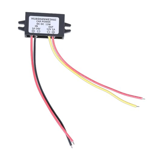 Haoyull Effizienter Auto-Spannungsregler, 14–24 V auf 12 V Wandler, Step-Down-Power-Modul für Elektronik, Auto-Player von Haoyull