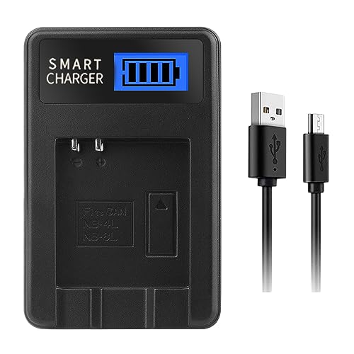 Haoyull Tragbares NB4L LCD Bildschirm Display USB Kamera Akku Ladegeräte für 50 55 60 Kameras Bequeme Ladestromversorgung von Haoyull