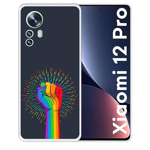 Hapdey Store Silikon Hülle für Xiaomi 12 Pro, Macht der Liebe, Transparenz Flexibles TPU von Hapdey Store