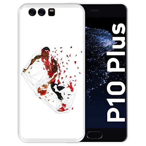 Silikon Hülle für Huawei P10 Plus, Basketball, Zeichnung 6, Transparenz Flexibles TPU von Hapdey Store