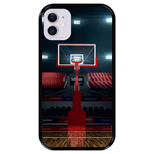 Silikon Hülle für Apple iPhone 11, Basketball, Zeichnung 9, Schwarze Flexibles TPU von Hapdey