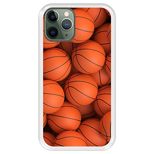 Silikon Hülle für Apple iPhone 11 Pro, Basketball, Zeichnung 7, Transparenz Flexibles TPU von Hapdey