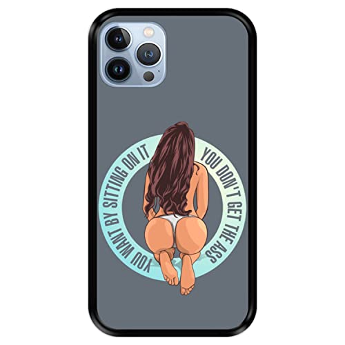 Silikon Hülle für Apple iPhone 13-13 Pro, Sexy junges Mädchen mit wunderschönen posterior, Schwarze Flexibles TPU von Hapdey