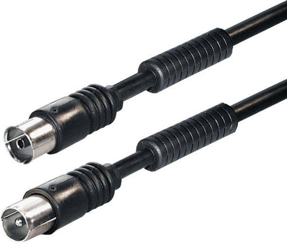 Hapena Antennen-Kabel 1m sw 13810 Koax-Stecker -Koax-Kupplung 100dB Ferrit von Hapena Vertrieb für technische