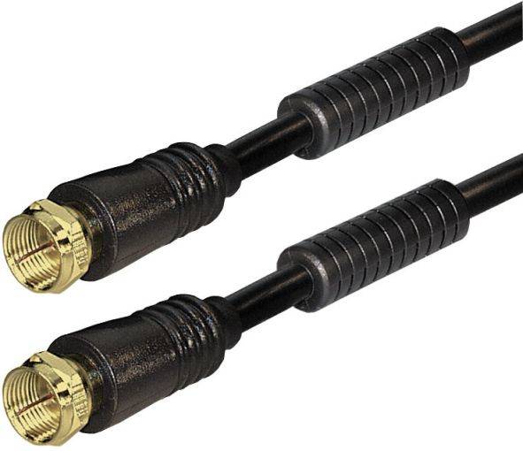 Hapena Antennen-Kabel 2,5m sw 12822 F-Stecker - F-Stecker 110dB von Hapena Vertrieb für technische