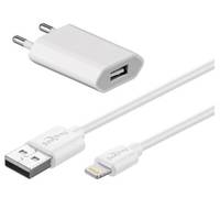 Hapena Apple Lade-Set weiß 5161010511 USB-Ladeadapter 1A + Lightning-Kabel 1m von Hapena Vertrieb für technische