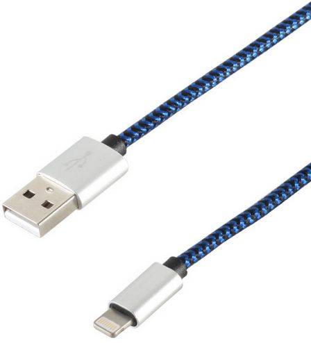 Hapena Lightning-Kabel 2m 5122060203 8-pol Lightning auf USB-A 2.0, Nylon von Hapena Vertrieb für technische
