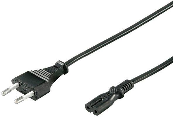 Hapena Netzkabel Eurostecker 5m 41050 gerade Stecker,schwarz von Hapena Vertrieb für technische
