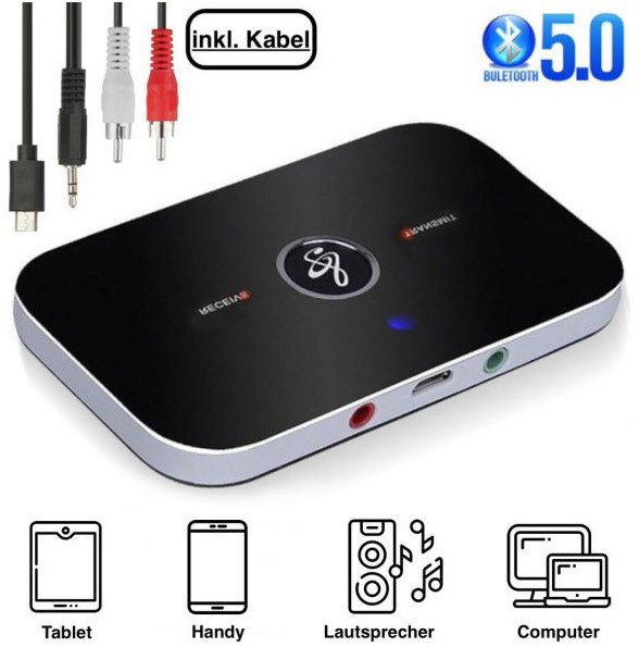 2in1 Bluetooth Audio Adapter 2454597302 von Hapena