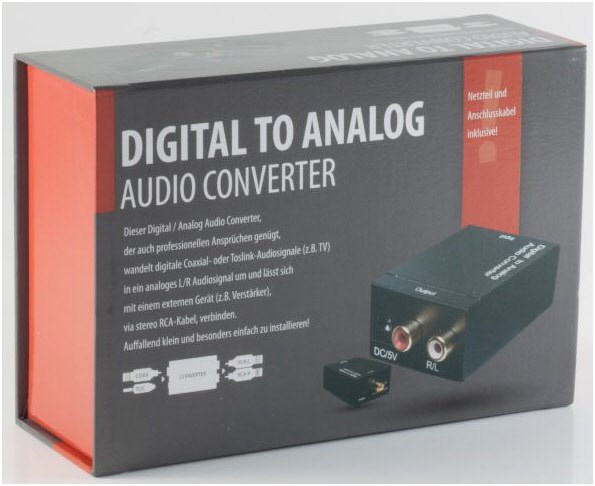 Digital zu Analog Audio Konverter von Hapena