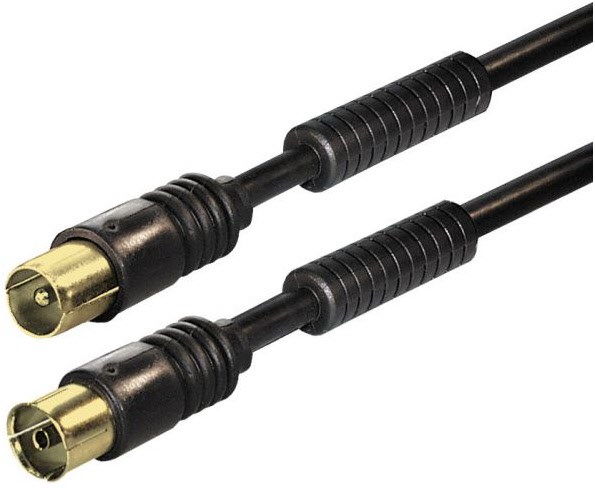 FAASG 3,0 m Abs.-Kabel Antennenkabel schwarz von Hapena