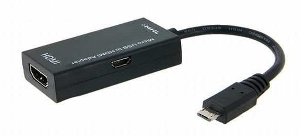 HDMI Adapt. MHL MicroUSB - HDMI von Hapena