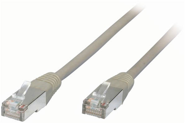 Patchkabel RJ45, CAT6 15m grau von Hapena