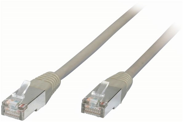 Patchkabel RJ45, CAT6 30m grau von Hapena