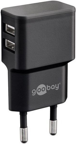 Reise-Lader 230 V mit 2 USB-Anschlüssen von Hapena