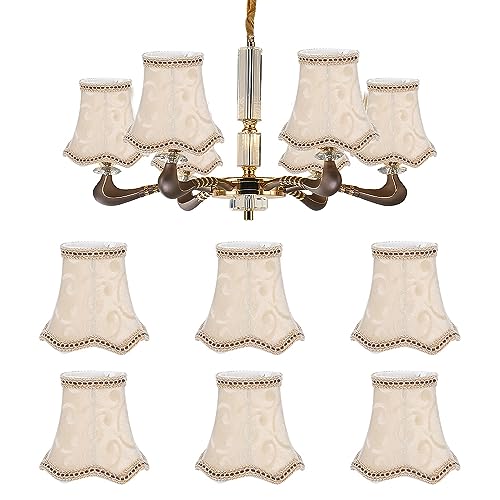 6 Stück Wellenförmige Lampenschirme 13×12×8 cm E14 Clip Stoff Lampenschirm Kronleuchter Nachttisch Lampenschirm Kleiner Tischlampenschirme für Wandleuchte Stehlampe 6 Stück Wellenförmige Lampenschirme 13×12×8 cm E14 Clip Stoff Lampenschirm Kronleuchter Nachttisch Lampenschirm Kleiner Tischlampenschirme für Wandleuchte Stehlampe von Hapivida