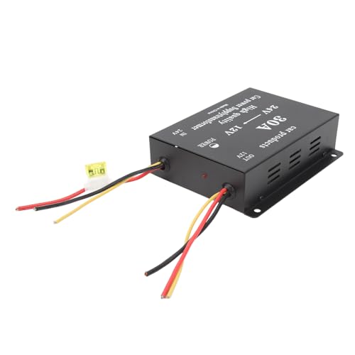 Auto -Leistungswandler Aluminiumlegierung 30a 24 V bis 12 V DC Stufe Netzteil 300A -Outlet -Adapter für Auto -LKW -Audio -DVD -VCD -CD -Kamera Auto -Leistungswandler Aluminiumlegierung 30a 24 V bis 12 V DC Stufe Netzteil 300A -Outlet -Adapter für Auto -LKW -Audio -DVD -VCD -CD -Kamera von Hapivida