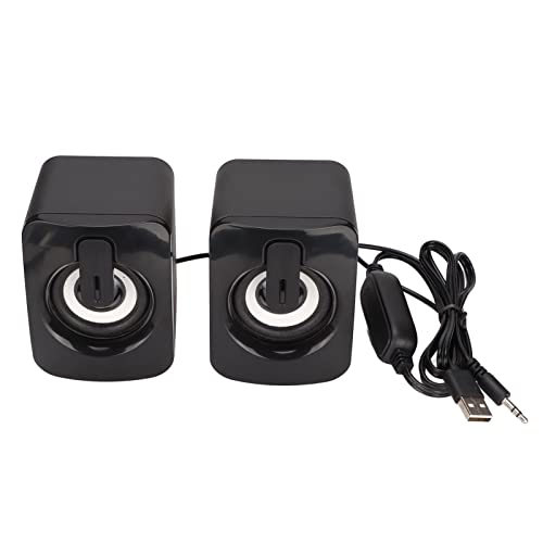 Hapivida KLEeine Computer -Lautsprecher, USB betrieben tragbare Gaming -Lautsprecher Stereo -Kabel -3,5 -mm -Stecker für Desktop -PC -Laptop Hapivida KLEeine Computer -Lautsprecher, USB betrieben tragbare Gaming -Lautsprecher Stereo -Kabel -3,5 -mm -Stecker für Desktop -PC -Laptop von Hapivida
