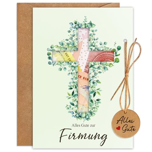 Happirra Firmung Geschenke Jungen Mädchen, Geldgeschenk Firmung Karte mit Umschlägen, Geldgeschenke Verpackung Karte Firmung, Geschenke zur Firmung von Happirra