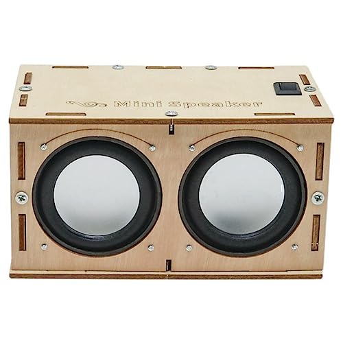 Happlignly DIY-Bluetooth-Lautsprecher-Box-Kit, Elektronischer KlangverstäRker, Baut Ihren Eigenen Tragbaren Bluetooth-Lautsprecher-Sound mit HolzgehäUse von Happlignly