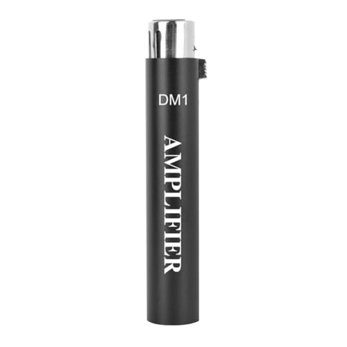 Happlignly Ersetzen Sie Den DM1 Dynamic Wired Microphone Amplifier 28Db Gainer Microphone Preamplifier for Livestream SM7B Mic,Black Easy Install Easy to Use von Happlignly