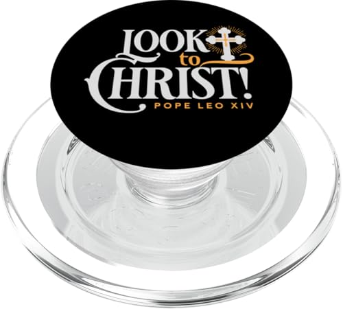 Blick auf Christus Jesus Papst Leo XIV katholische Zitate PopSockets PopGrip für MagSafe von Happy Catholics