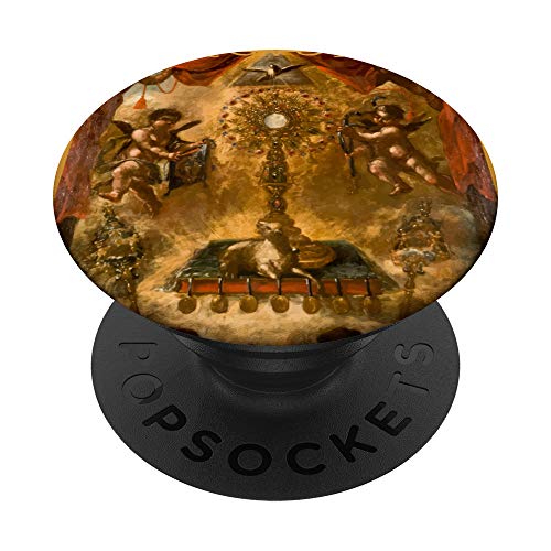 Eucharistie Anbetung Gebet Monstranz Traditionell katholisch PopSockets mit austauschbarem PopGrip von Happy Catholics