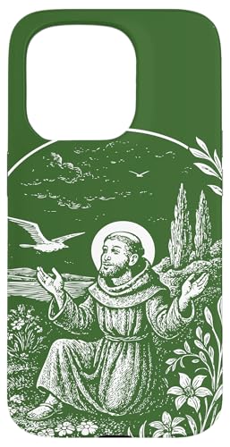 Heiliger Franziskus von Assisi Vintage Saints Katholische Ökologie Tiere Hülle für iPhone 15 Pro Heiliger Franziskus von Assisi Vintage Saints Katholische Ökologie Tiere Hülle für iPhone 15 Pro von Happy Catholics