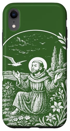 Heiliger Franziskus von Assisi Vintage Saints Katholische Ökologie Tiere Hülle für iPhone XR Heiliger Franziskus von Assisi Vintage Saints Katholische Ökologie Tiere Hülle für iPhone XR von Happy Catholics