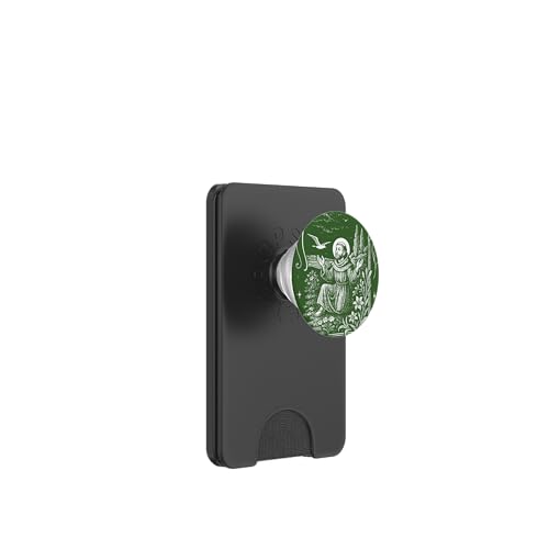 Heiliger Franziskus von Assisi Vintage Saints Katholische Ökologie Tiere PopSockets PopWallet für MagSafe von Happy Catholics