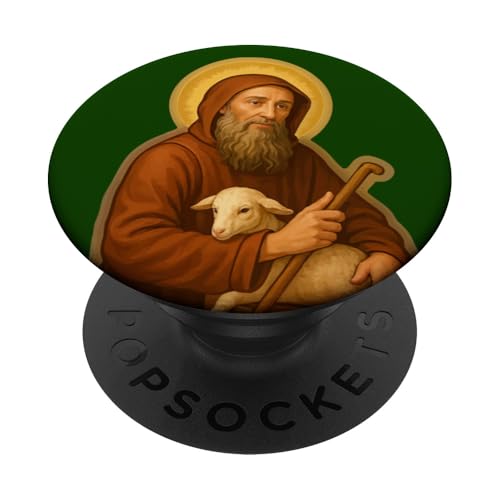 Heiliger Franziskus von Paola Konfirmation katholischer Schutzpatron PopSockets Klebender PopGrip Heiliger Franziskus von Paola Konfirmation katholischer Schutzpatron PopSockets Klebender PopGrip von Happy Catholics