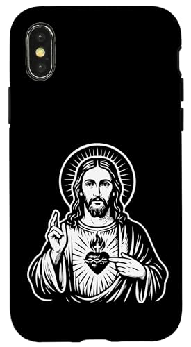 Heiliges Herz Jesu Christi Katholische Kunst Hülle für iPhone X/XS Heiliges Herz Jesu Christi Katholische Kunst Hülle für iPhone X/XS von Happy Catholics