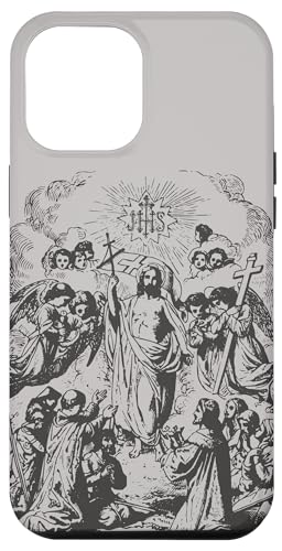 Hülle für iPhone 12 Pro Max Jesus Christus der König IHS Cross Catholic Vintage von Happy Catholics