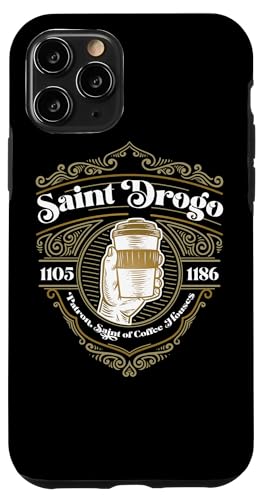 Saint Drogo Patron Saint Coffee Geschenk Katholisches Haus Hülle für iPhone 11 Pro von Happy Catholics
