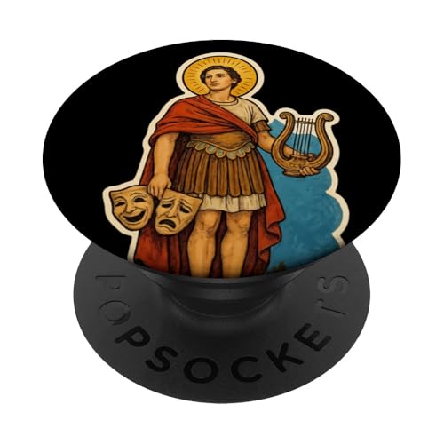 St Genesius Schutzpatron der Schauspieler Theater Comics katholisch PopSockets Klebender PopGrip St Genesius Schutzpatron der Schauspieler Theater Comics katholisch PopSockets Klebender PopGrip von Happy Catholics